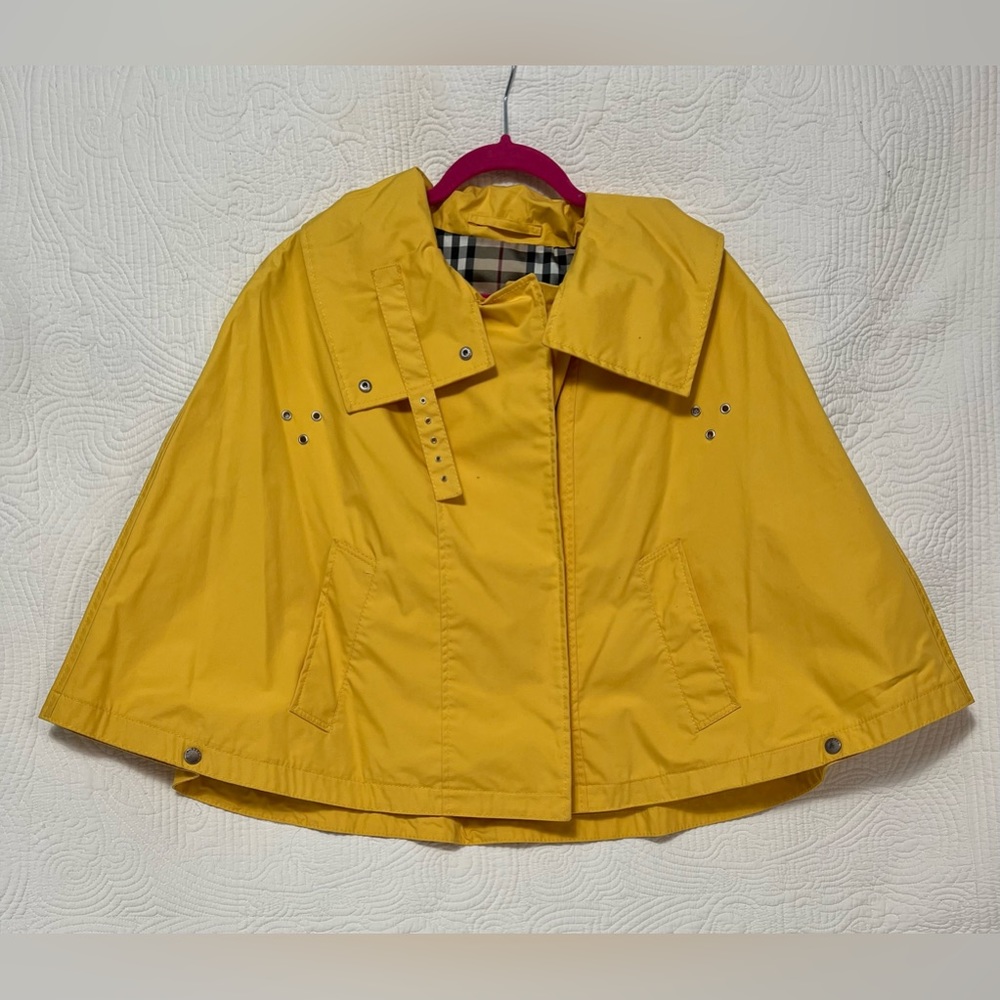 Burberry Yellow Cape Jacket